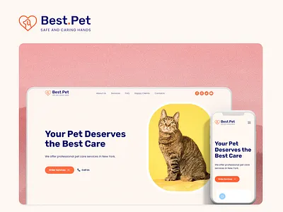 Pet Care Website Template design template design templates webdesign weblium website builder website concept website template