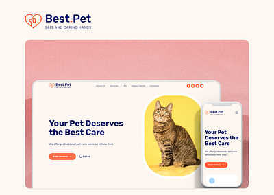 Pet Care Website Template design template design templates webdesign weblium website builder website concept website template