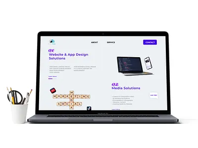 Service Page Design - Digital Marketing Agency Site figmadesign high fidelity design minimal mockup ui ui design xd