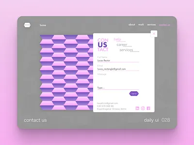 Daily UI #028 Contact us 028 app dailyui dailyux design figma graphic design illustration logo sketch ui uidesign uiux ux uxdesign