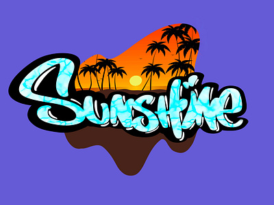 Calligraphy “Sunshine” art aspect brand branding calligraphy create curiosity design illustration logo ui