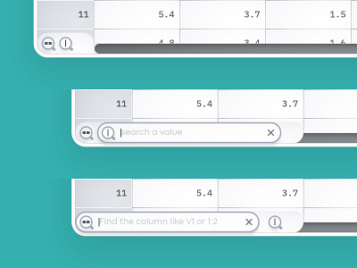 Search a value or columns column csv data search spreadsheet table ux