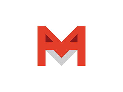 Letter M Fox Logo abstract animal brand company design for sale fox foxes geometric head letter m logo sale