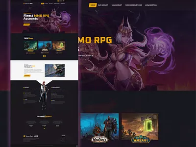 Gaming Website Template branding design gaming gaming website gaming website design graphic design illustration logo typography ui web design