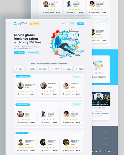 CanWork Redesign affinitydesigner branding illustration illustrator typography ui vector