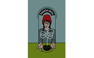Service Brochure Cover coffee graphic design illustration logo vector