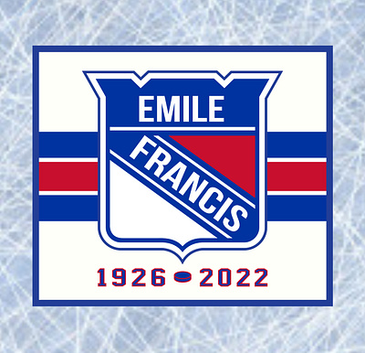 New York Rangers - Emile Francis brand design graphic design hall of fame hockey ice identity logo new york nhl rangers sports visual