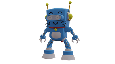 Dorebot 3d 3d robot blender doraemon render robot