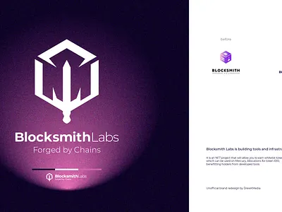 BlocksmithLabs Rebrand brand design branding crypto cryptocurrency dao decentralized finance defi graphic design icon logo logo design nft web3