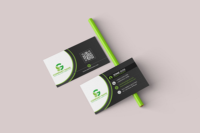 Business Card Design branding business card graphic design horizontal business card