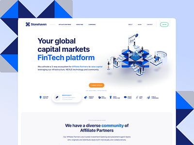 Stonehaven Website Design argentina branding design fintech illustration indicius isometric logo ui ux website