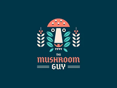 The Mushroom Guy adobe illustrator badge beer logo branding cannabis logo craft beer design face geometric illustration logo mushroom nature pattern logo plant logo retro vector vintage