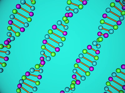 dnk 2d animation dnk kinetic molecules motion graphics
