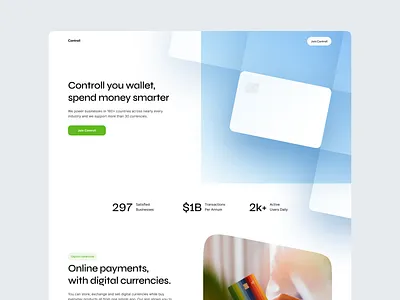 Online payments app business buy clean clean ui control currencie currencies design digital exchange irakli lolashvili landing money payment payments smarter transactions ui wallet