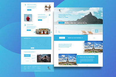 Travel high graphic design ui