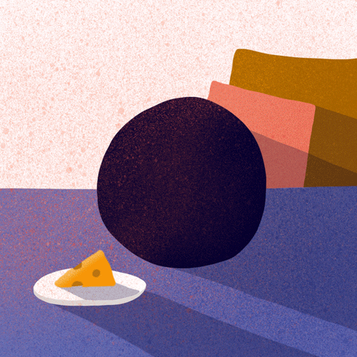 Cheese is Life animation animtor bold colourful digital funny gif illustrated illustration illustrator motion graphics quirky