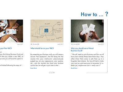 How to ...? blog post business card how to... tutorial virtual business card