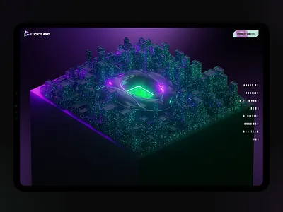 Lucky Land 3d animation branding logo motion motion design render ui ux web