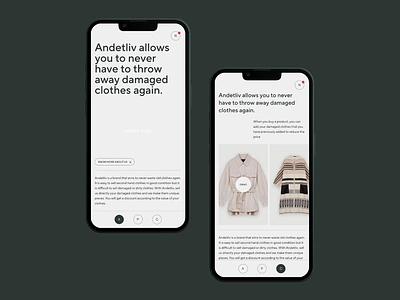 Andetliv - Never throw away your damaged clothes again art direcrtion clothe app clothes clothes design clothing damaged clothes ecology environment friperie mobile mobile app patched patchwork retail retail store seamstress sustainability thrift shop ui vinted