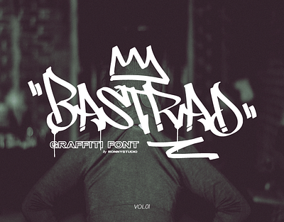 Bastrad - Graffiti Font font hip hop posters