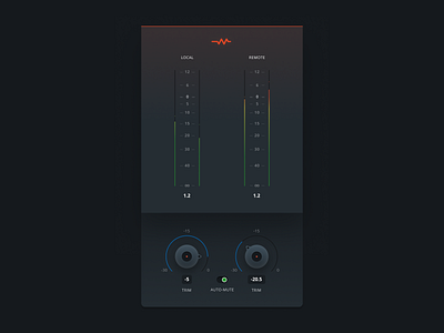 Sessionwire AAX, AU, and VST plugin UI design app application audio design gui interface knob music plugin sound ui vst