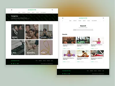 Healthy blog website figma fitness product design ui ui design uiux