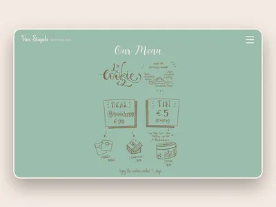 Van Stapele - cookie shop custom website amsterdam animation color cookies design illustration ui ux webdesign webdevelopment website