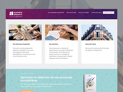 AVendreALouer - WordPress website css html illustrator notepad photoshop webdesign wordpress