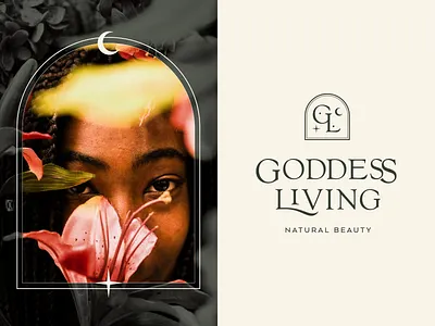 Goddess Living Logo Design beauty care logo