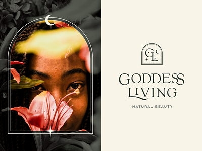 Goddess Living Logo Design beauty care logo