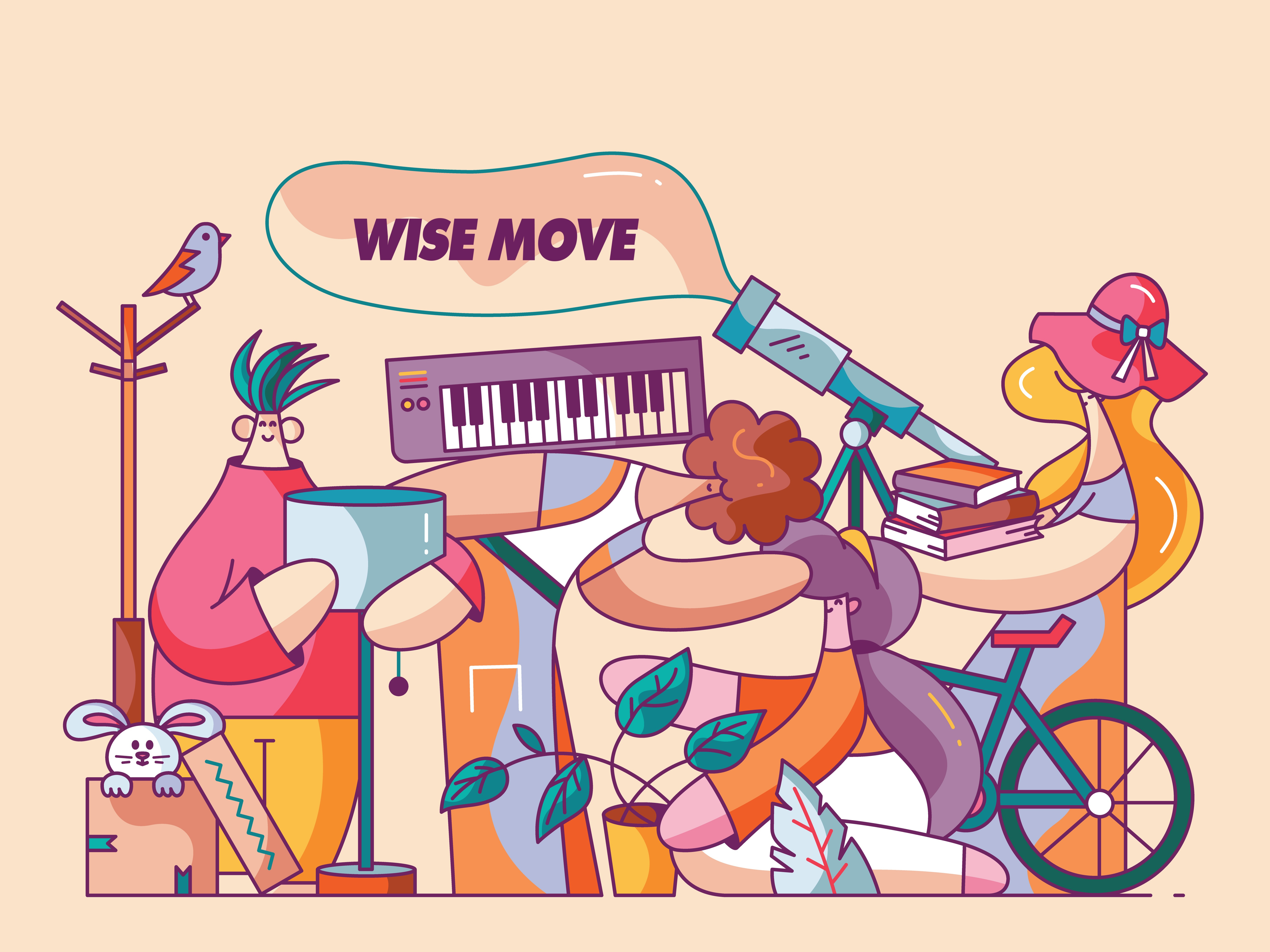 Example of Dude Designs: Vibrant Character Art