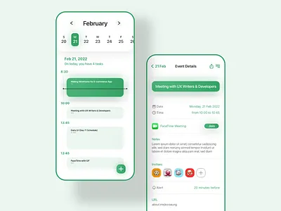 Daily UI #071 (Schedule) 071 app calendar daily ui dailyui dailyui 71 day 71 design graphic design myanmar reminder schedule tasks management time table ui ui design ux