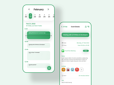 Daily UI #071 (Schedule) 071 app calendar daily ui dailyui dailyui 71 day 71 design graphic design myanmar reminder schedule tasks management time table ui ui design ux