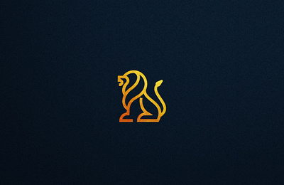 Luxury Lion Logo branding creative logo design design elegant design geometric design illustration logo minimal simple design ui vector