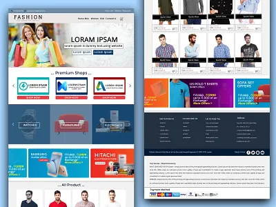 Fashion Store Web site design