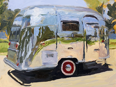 airstream study I painting study