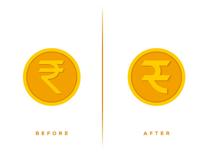 INR Sign Redesign | #dribbbleweeklywarmup america banknotes cash change coin currency dollar dribbble dribbbleweeklywarmup finanace india inr logo money nation note redesign rupee usa