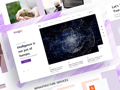 thingks Website agile method branding cloud solutions coding corporate design digital business it company landing page micro site platform product showcase software technology typography ui ux