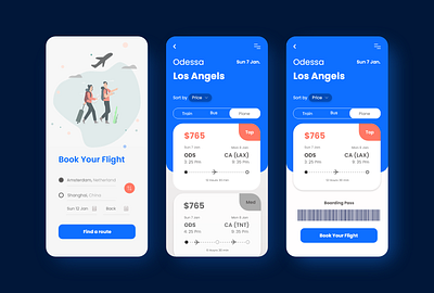 Ticket Booking App animation app art branding clean design flat graphic design illustration logo ui