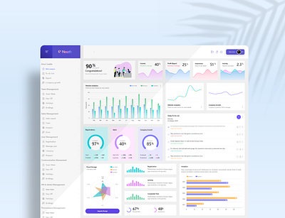 Paperless office Dashboard animation app art branding clean design flat illustration logo ui