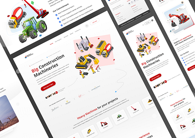 Construction Equipment Agency animation app art branding clean design flat graphic design illustration logo ui