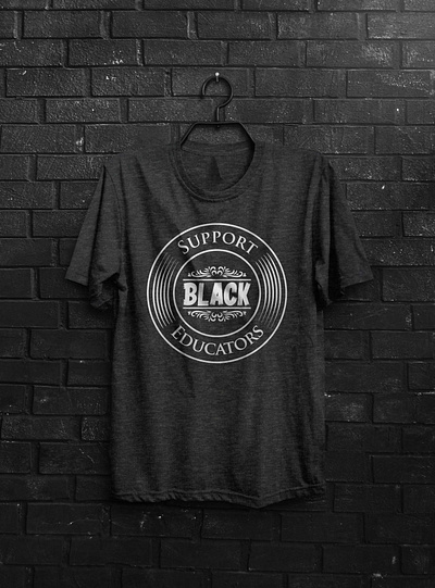 Support Black Educators graphic design tshirt