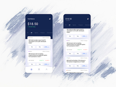 Opinion App - Dashboard app bet coin cricket current affairs dashboard design ipl loss money politics profit sports typography ui ui design ux uxdesign