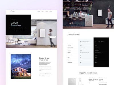 Luxwin — Renewable Energies Website branding home battery manrope renewable energy tesla ui visual identity web design web development webflow website