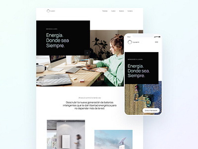 Luxwin — Renewable energies Website branding home battery manrope renewable energies tesla ui ux web design web development webflow