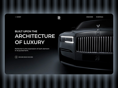 Landing Page Design 2022 best ui branding car website daily ui design landing page mockup popular ui rolls royce trend trending design ui ui design ux ux design uxui web ui website website ui