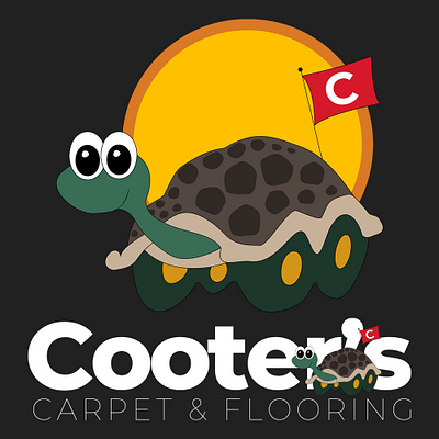 Cooter's Flooring branding graphic design ill illustration logo design