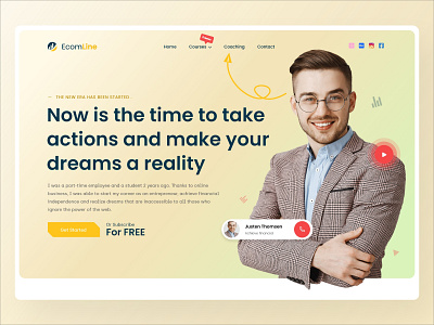 EcomLine Landing page landing page ui design ui ux design ux design website