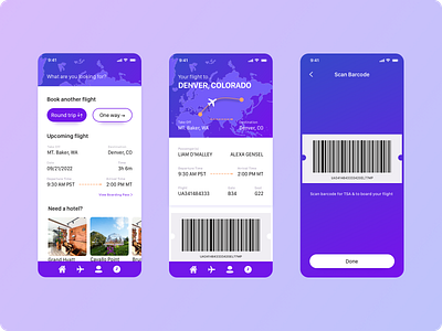 Airline, boarding process airline app boarding process mobile design product design ui ux ux design