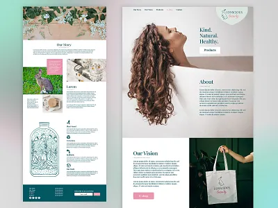 Conscious Beauty Web Design 1 app branding design figma graphic design illustration logo photoshop sustainable typography ui vector vegan web web design